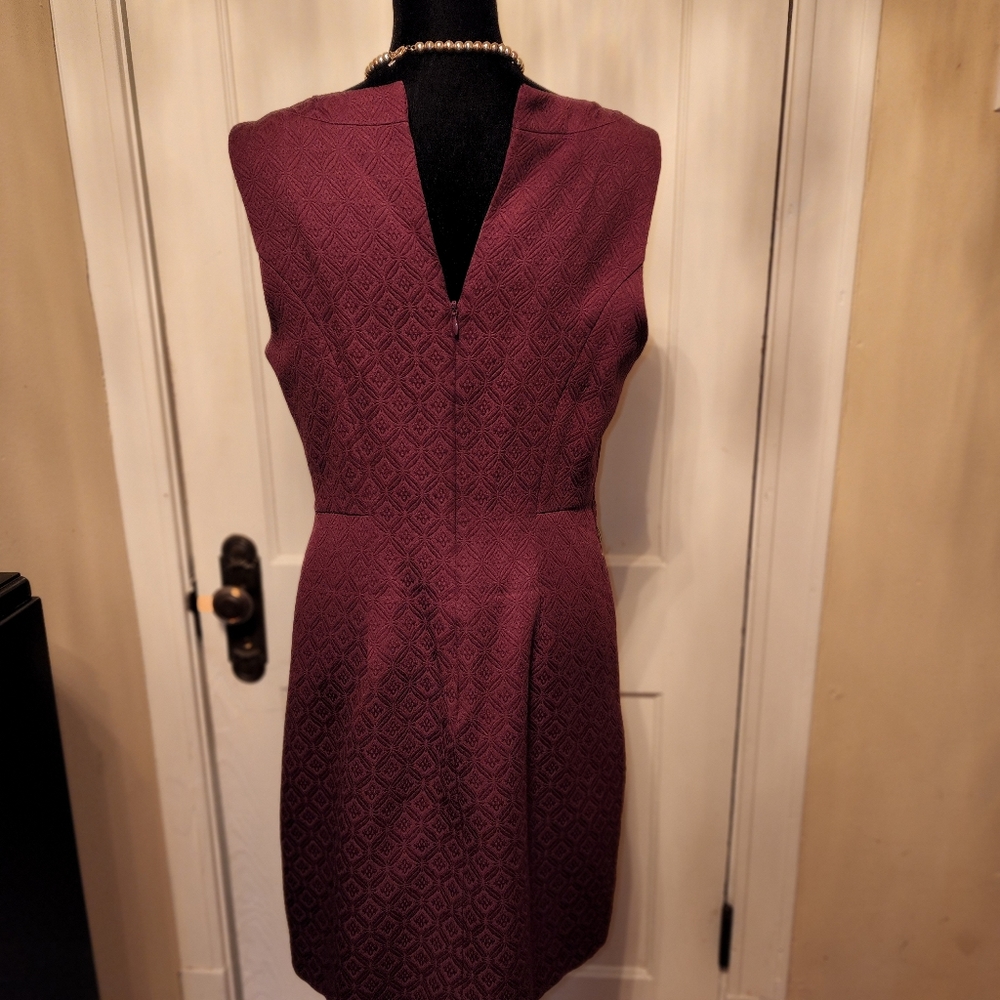 Burgundy dress